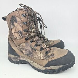 Guide Gear Hunting Boots Men's 13 Camo Country Pursuit 9" Waterproof Mossy Oak